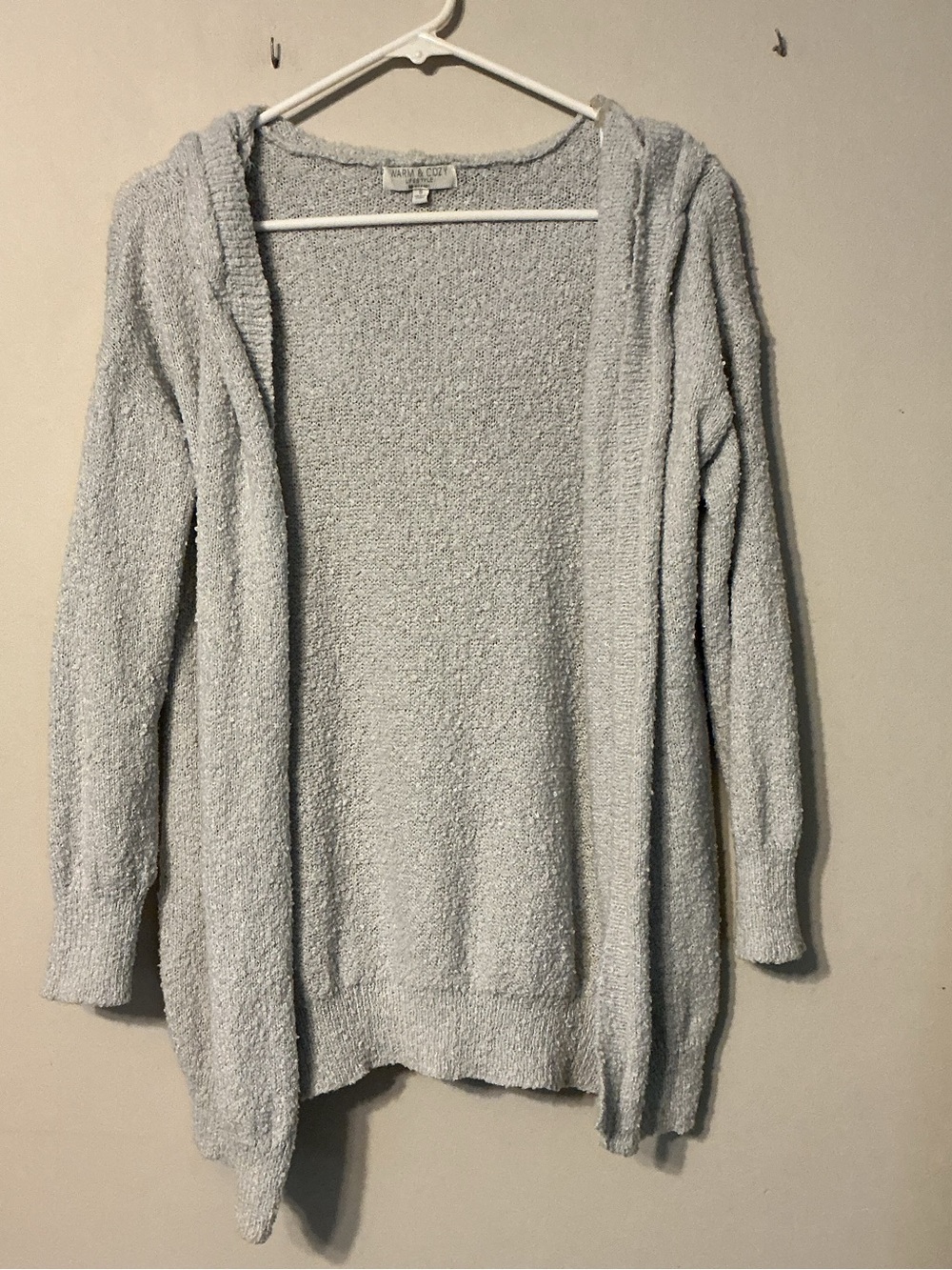 Warm&Cozy Popcorn Knit Open Cardigan